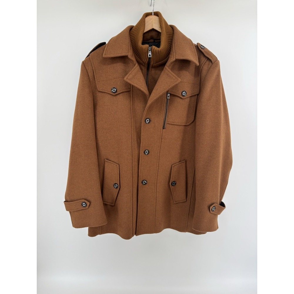 APTRO Wool Blend Coat Men's Size XL Dadcore CottageCore Preppy Classic Old Money